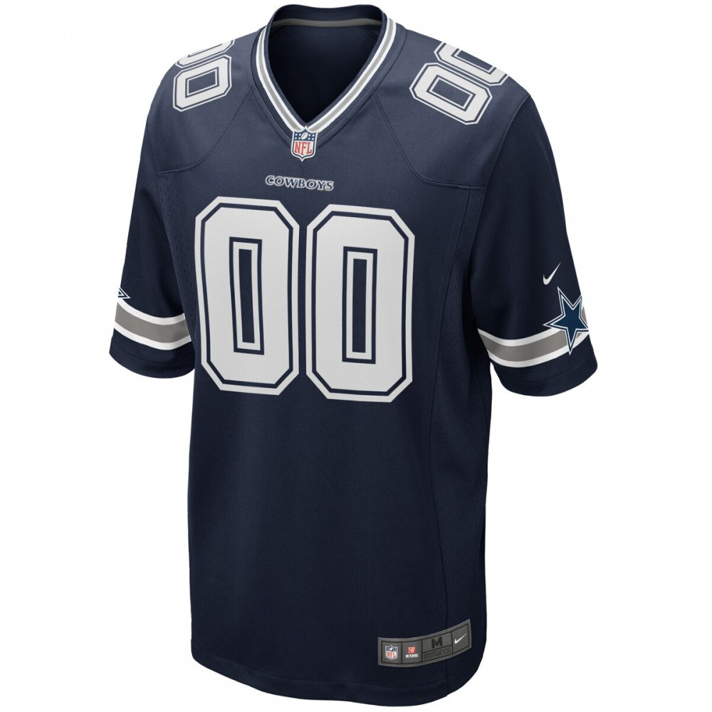 Dallas Cowboys Nike Custom Game Jersey - Navy-GridironStore